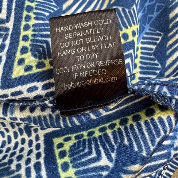 Bebop Multicolor Dress Women’s Large Pockets Tribal Comfort Wrinkle Free - Picture 10 of 12